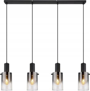 Hanging lamp GLOBO FLORENTINA, 4xE27, 40W, 230V, metal, black, 12.5x102x150cm 1