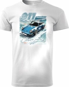 Koszulka z Porsche Carrera 911 męska biała REGULAR L 1