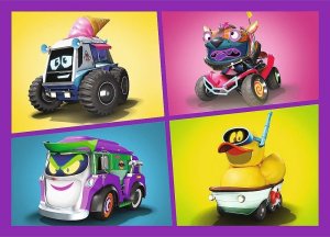 Trefl Puzzle 4w1 Discover Batwheels - łącznie 207 elementów (34658) 4