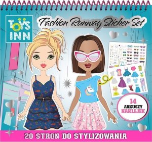 Naklejki Fashion Runway kolorowanka moda Stnux 1
