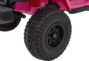 1PUNKT Auto terenowe OFF-ROAD 3.0 dla dzieci Różowy + Pilot + Pasy + Audio LED 11