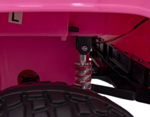1PUNKT Auto terenowe OFF-ROAD 3.0 dla dzieci Różowy + Pilot + Pasy + Audio LED 10