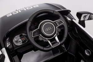 Audi R8 Policja na akumulator dla dzieci + Pilot + EVA + Wolny Start + MP3 LED 14