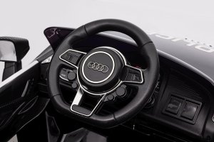 Audi R8 Policja na akumulator dla dzieci + Pilot + EVA + Wolny Start + MP3 LED 16