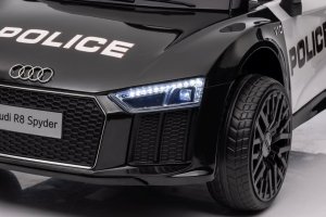 Audi R8 Policja na akumulator dla dzieci + Pilot + EVA + Wolny Start + MP3 LED 28