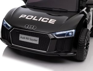 Audi R8 Policja na akumulator dla dzieci + Pilot + EVA + Wolny Start + MP3 LED 4