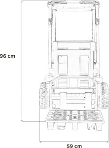 Pojazd Wózek Widłowy JCB Żółty 19
