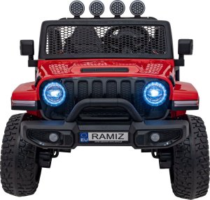 Auto terenowe OFF-ROAD 3.0 dla dzieci Czerwony + Pilot + Wolny Start + Pasy + Audio LED 1