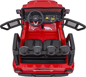 Auto terenowe OFF-ROAD 3.0 dla dzieci Czerwony + Pilot + Wolny Start + Pasy + Audio LED 18