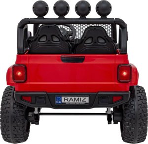 Auto terenowe OFF-ROAD 3.0 dla dzieci Czerwony + Pilot + Wolny Start + Pasy + Audio LED 6