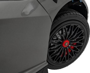 Auto Lamborghini Aventador SV na akumulator dla 2 dzieci Szary + Pilot 2,4 GHz + Pianka EVA + Audio LED 13