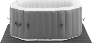 SPA ogrodowe Uniprodo ogrodowe dmuchane 110 dysz masujących 4 osobowe 600 l szaro - białe UNIPRODO 2