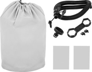 SPA ogrodowe Uniprodo ogrodowe dmuchane 110 dysz masujących 4 osobowe 600 l szaro - białe UNIPRODO 7