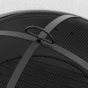 Palenisko grodowe z rusztem i pogrzebaczem 74 x 74 x 48 cm - jasnoszare UNIPRODO 4