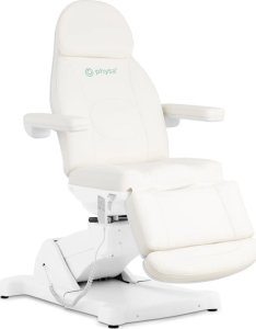 Fotel i krzesło kosmetyczne do masażu tatuażu spa 350 W białe - zestaw Physa 2