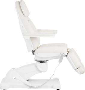 Fotel i krzesło kosmetyczne do masażu tatuażu spa 350 W białe - zestaw Physa 6