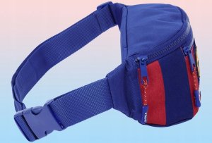 Saszetka Nerka FC Barcelona Niebieska Regulowany Pasek Zamek Pojemna 4