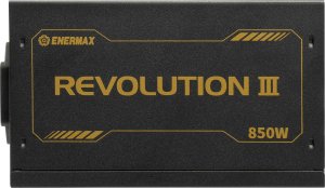 Zasilacz Enermax ENERMAX REVOLUTION III 850 Watt w pełni modularny zasilacz ATX 3.1 PCIe 5.1 80 PLUS Gold 120mm wentylator FDB 105C japońskie kondensatory 7 lat gwarancji 2