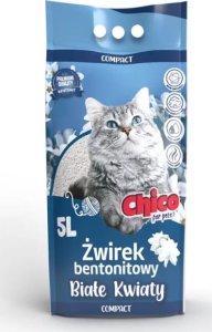 CHICO Żwirek bentonitowy COMPACT Białe kwiaty 5L 1