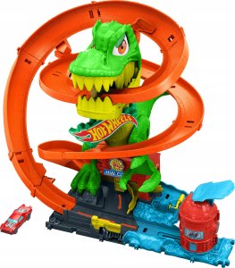 Mattel Tor samochodowy Hot Wheels City - Zakręcony Tor Remiza T-Rexa (965-2502) 3