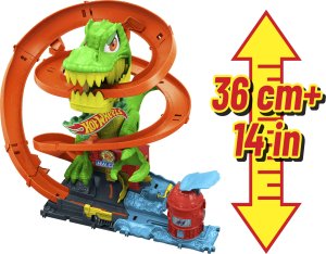 Mattel Tor samochodowy Hot Wheels City - Zakręcony Tor Remiza T-Rexa (965-2502) 7