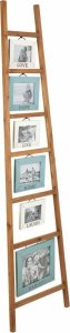 Ramki na Fotografie Alexandra House Living Naturalny Drewno świerkowe 2 x 180 x 46 cm Schody 1