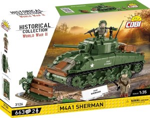 Klocki M4A1 Sherman 663 klocki Cobi Klocki 1