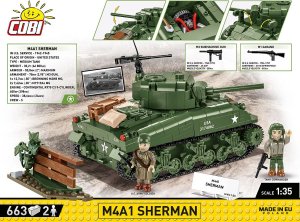 Cobi Klocki M4A1 Sherman 663 klocki Klocki 2