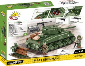 Cobi Klocki M4A1 Sherman 663 klocki Klocki 3