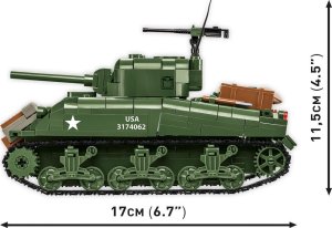 Cobi Klocki M4A1 Sherman 663 klocki Klocki 4