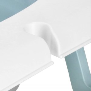 Wanienka dla dzieci składana 35 L dla niemowląt, z termometrem i poduszką biało-niebieska UNIWERSALNY 20