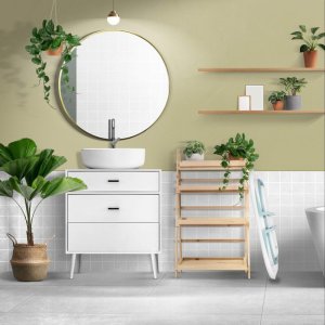 Wanienka dla dzieci składana 35 L dla niemowląt, z termometrem i poduszką biało-niebieska UNIWERSALNY 3