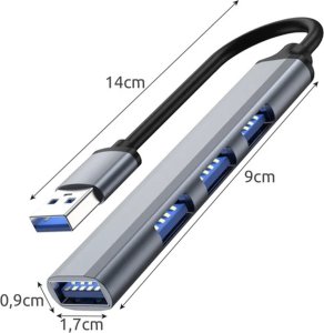 HUB USB- 4 porty 3.0 + 2.0 Izoxis 21940 10