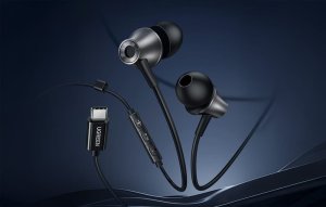 Przewodowe słuchawki dokanałowe Ugreen EP105, USB-C, 1.2m (czarne) 3