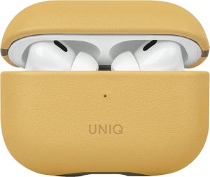 UNIQ Lyden DS - etui  ze sztucznej skóry do AirPods Pro 2 żółte/szare - Gwarancja bezpieczeństwa. Proste raty. Bezpłatna wysyłka od 170 zł. 1