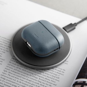 UNIQ Lyden DS - etui  ze sztucznej skóry do AirPods Pro 2 niebieskie/czarne - Gwarancja bezpieczeństwa. Proste raty. Bezpłatna wysyłka od 170 zł. 6