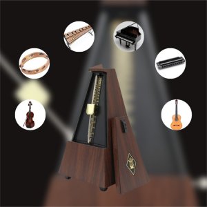 DNA MET1 METRONOM MECHANICZNY Z DZWONKIEM DO PIANINA GITARY SKRZYPIEC 4