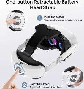 VortexVR Elite Strap z baterią 10000 mAh | do Meta Quest 3S & Quest 3 5