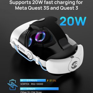 VortexVR Elite Strap z baterią 10000 mAh | do Meta Quest 3S & Quest 3 8