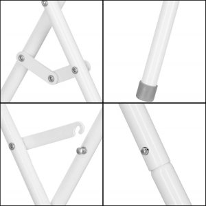 Stojak do wanienki dla niemowląt, wys. 86 cm stelaż stalowy, biały UNIWERSALNY 12