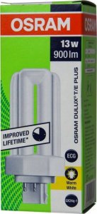 Osram DULUX T/E Energiesparlampe 13W/827 Plus GX24Q-1 2