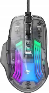 Przewodowa mysz gamingowa HAVIT MS1011SE (transparentna/czarna) 1