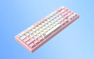 Klawiatura mechaniczna gamingowa HAVIT KB874L RGB (różowo-biała) 7