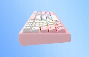 Klawiatura mechaniczna gamingowa HAVIT KB874L RGB (różowo-biała) 10