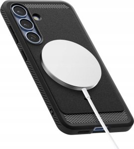 Spigen Etui Spigen Rugged Armor Mag MagSafe Samsung Galaxy S25 Matte Black 9