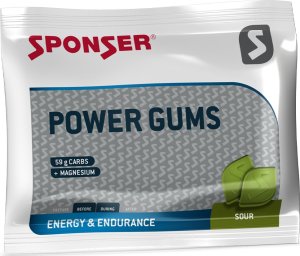Gumy energetyczne SPONSER POWER GUMS sour łagodny octowo-kwaśny paczka 75g (NEW 2025) 2