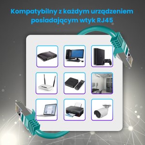 ExtraLink Patchcord, Cat 7, S/FTP, 20 Gb/s, zielony, 2 m (EX.38763) 3