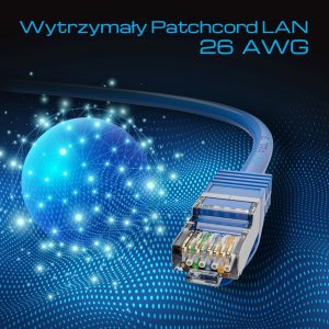 ExtraLink Patchcord, Cat 8.1, S/FTP, niebieski, 1 m (EX.38831) 2