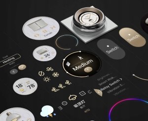 Aqara Touchscreen Dial V1 EU Biały | Panel sterowania | Wi-Fi, Bluetooth, Zigbee 4