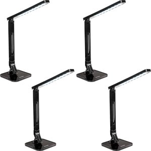 Lampa biurkowa, LED, ściemniana, składana, 14W - Zestaw 4 1